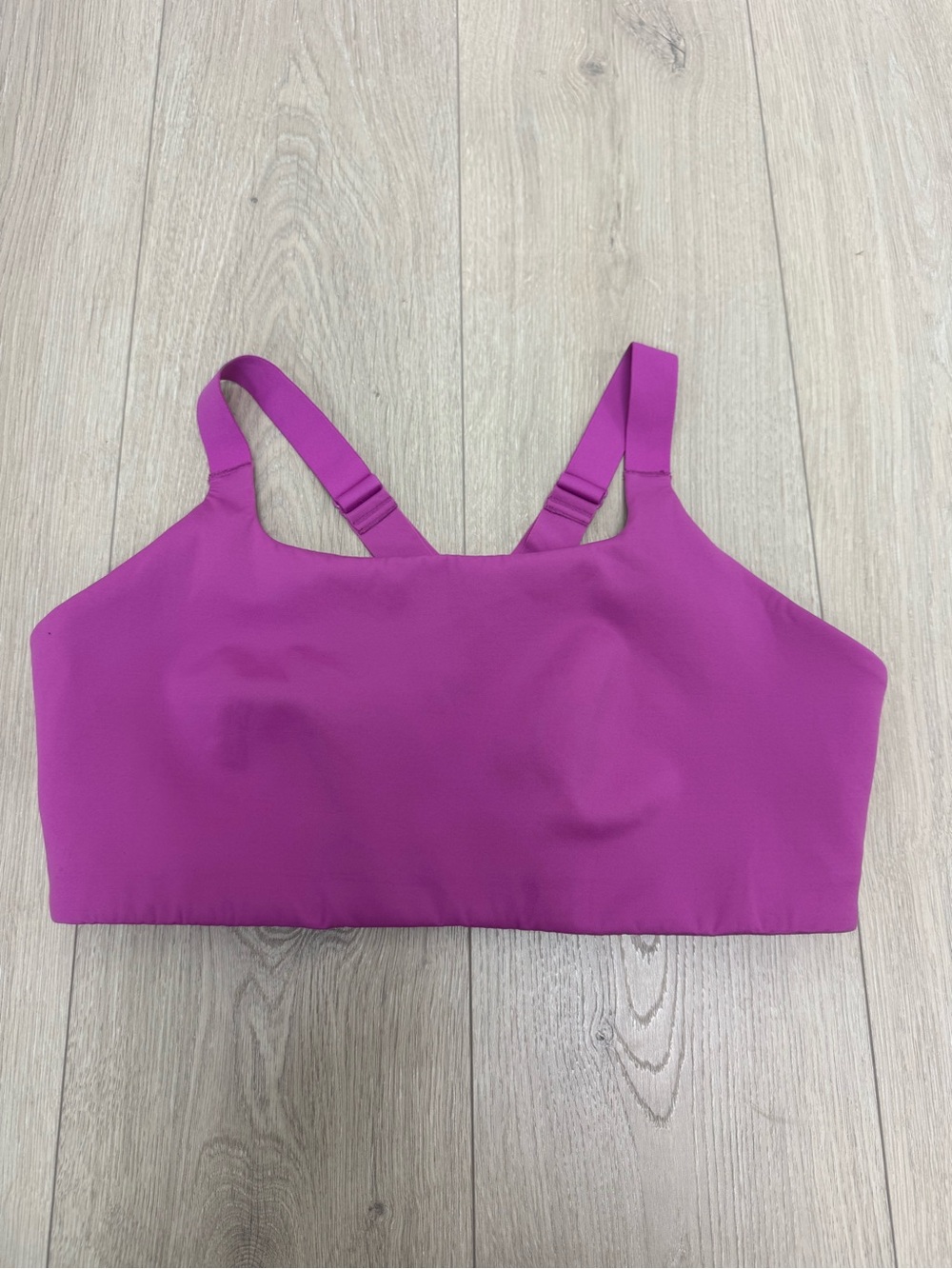 Lululemon Purple Magenta Sports Bra Adjustable Straps Size Tag Missing ~10/12